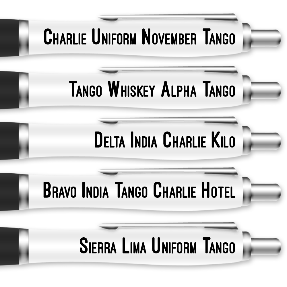 Funny Phonetic Alphabet Pen Set #1 image